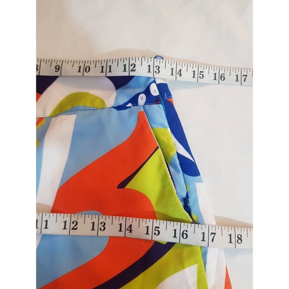 Womens Shorts Small Festival Hippie Woodstock Retro High Waist 70s Brady Bunch - Picture 9 of 12